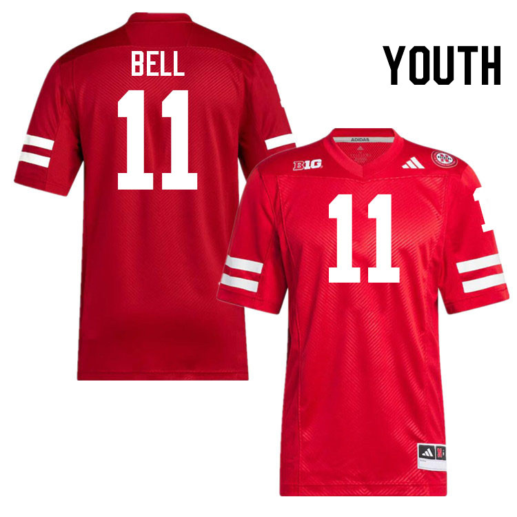 Youth #11 Demitrius Bell Nebraska Cornhuskers College Football Jerseys Stitched Sale-Scarlet